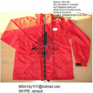 Nylon rain wear